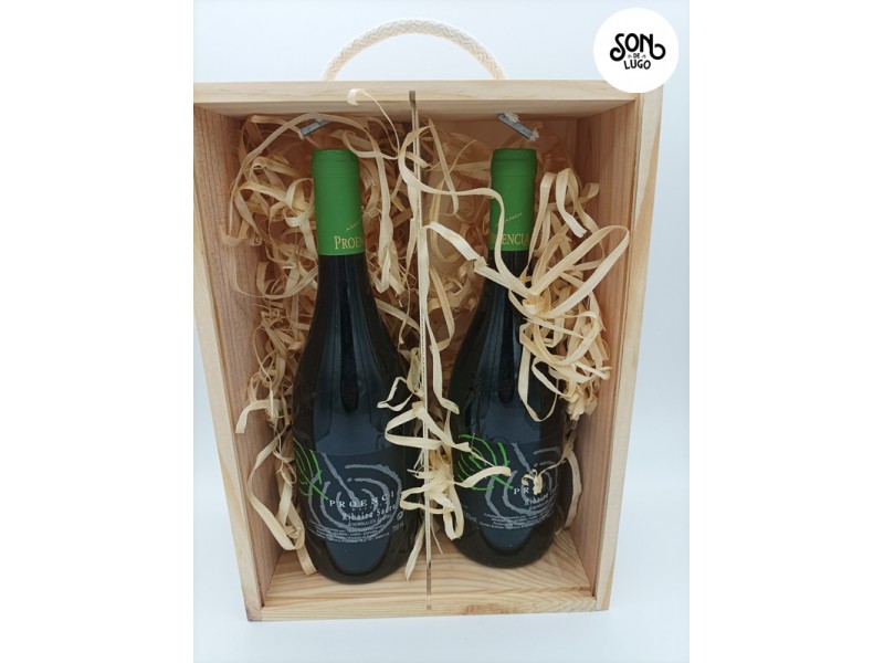 Viño Proencia Barrica, 2 botellas D.O. Ribeira Sacra, caixa madeira - Bodega Proencia