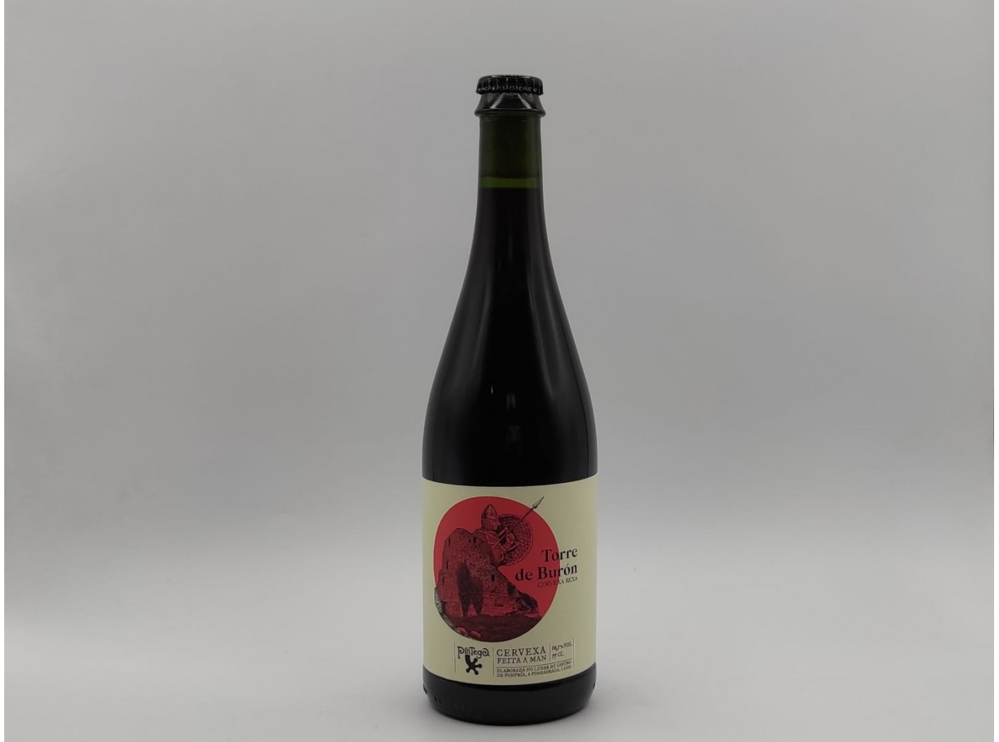 Botella de cervexa artesá Torre de Burón de Pintega